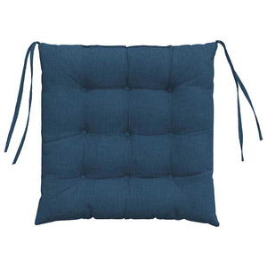 Blaue Sitzkissen 4er-Set, 40x40 cm