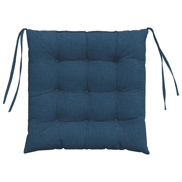 Blaue Sitzkissen 4er-Set, 40x40 cm