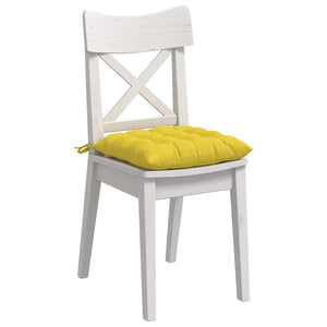 Gelbe Sitzkissen, 4er-Set, 40x40 cm
