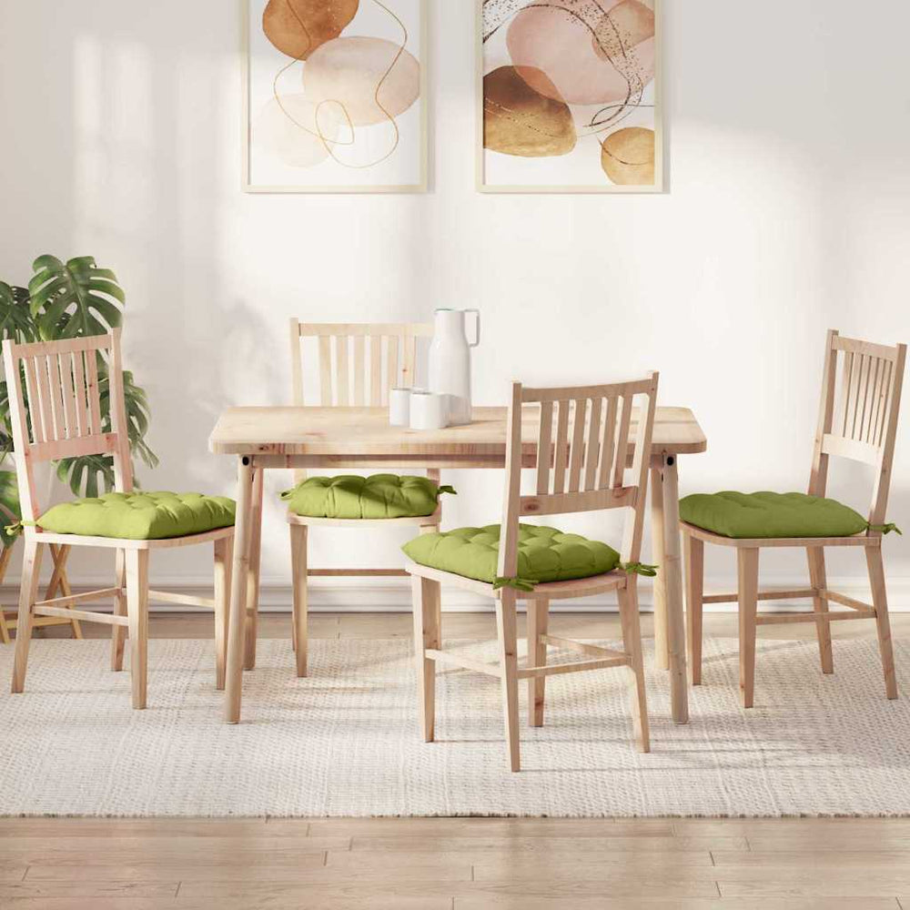 Hellgrüne Sitzkissen, 4er Set