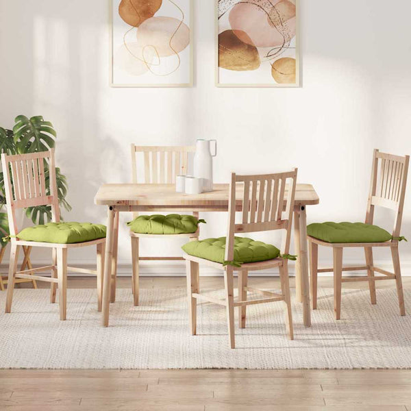 Hellgrüne Sitzkissen, 4er Set