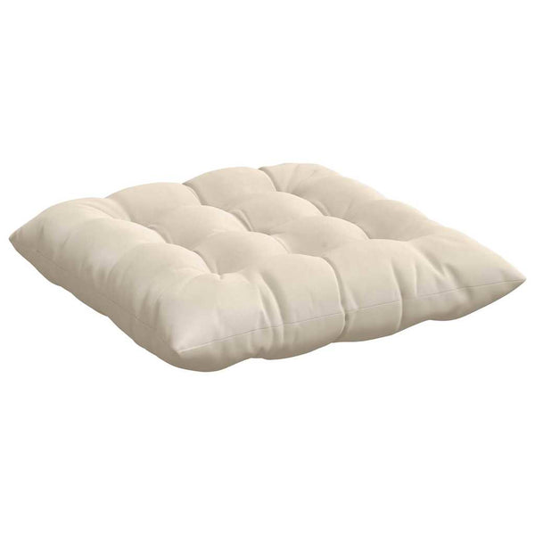 Sitzkissen 4er Set Beige Mikrofaser 40x40 cm