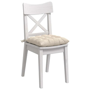 Sitzkissen 4er Set Beige Mikrofaser 40x40 cm