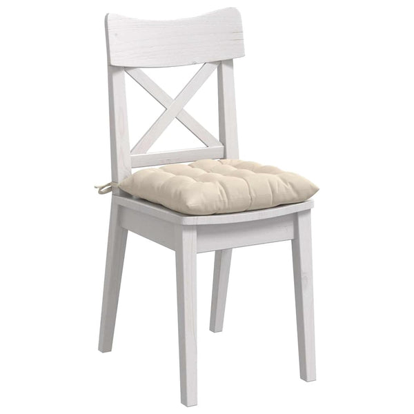 Sitzkissen 4er Set Beige Mikrofaser 40x40 cm