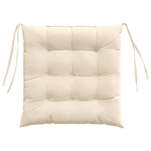 Sitzkissen 4er Set Beige Mikrofaser 40x40 cm
