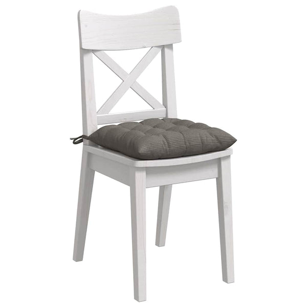 Sitzkissen 4er Set Hellgrau Cord