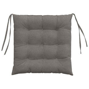 Sitzkissen 4er Set Hellgrau Cord