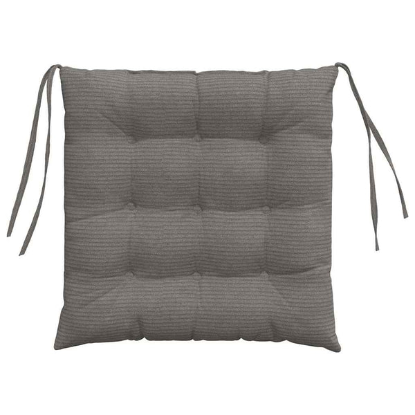 Sitzkissen 4er Set Hellgrau Cord