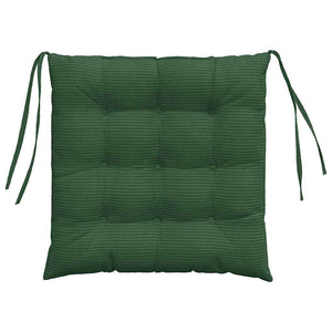 Sitzkissen 4er Set Dunkelgrün Cord