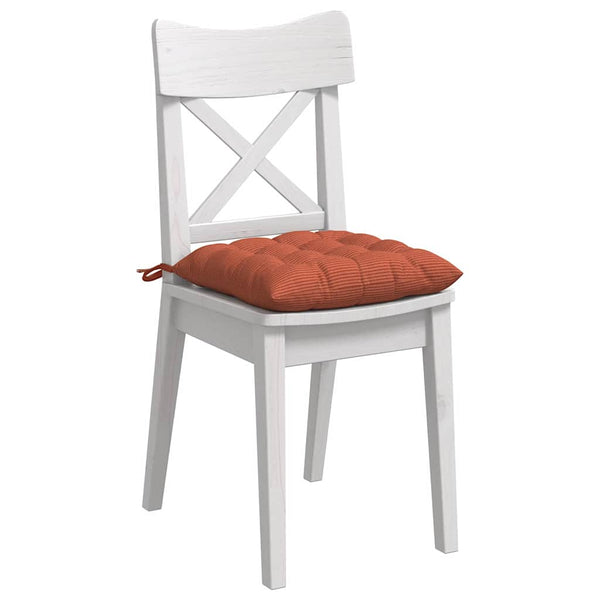 Sitzkissen 4er Set Rot-Orange Cord