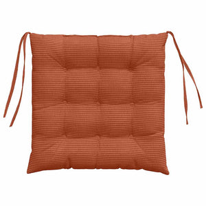 Sitzkissen 4er Set Rot-Orange Cord
