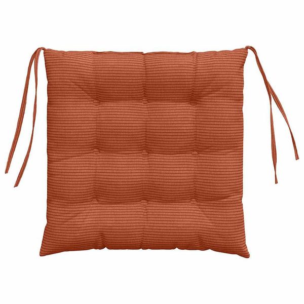 Sitzkissen 4er Set Rot-Orange Cord