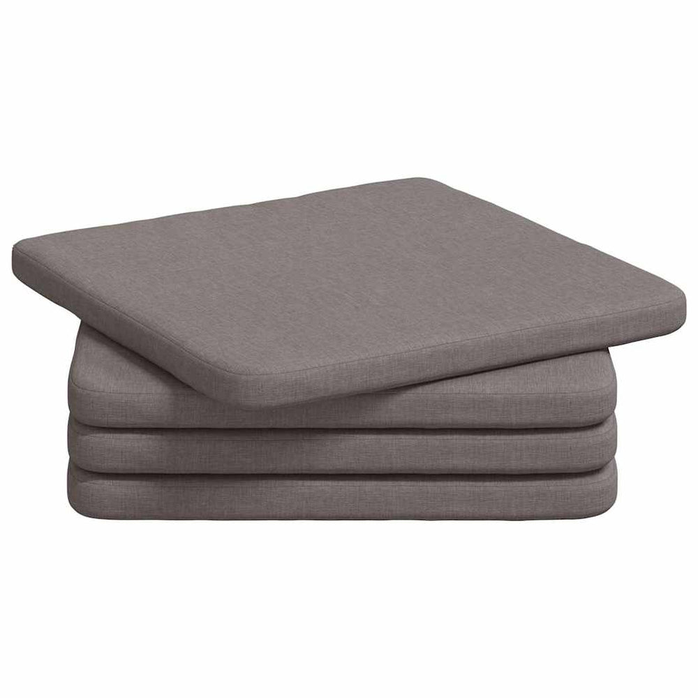 Sitzkissen Taupe 4er Set 40x40 cm