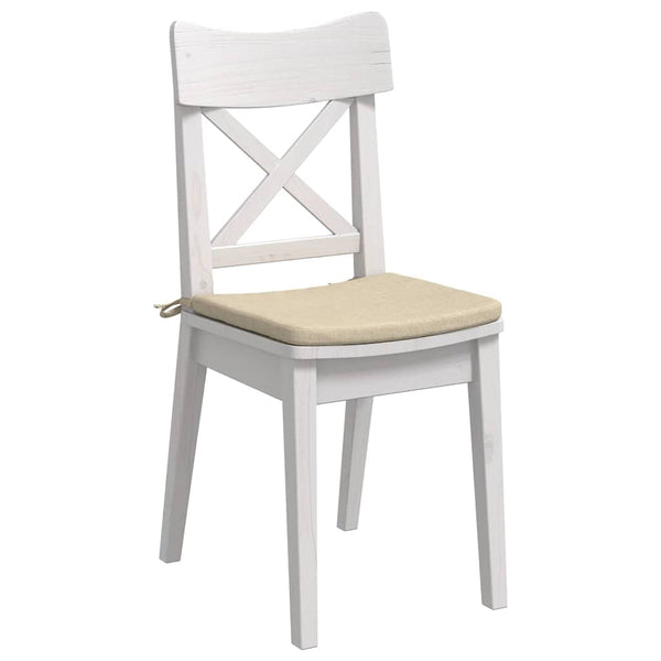 Creme Sitzkissen 4er Set, 40x40 cm