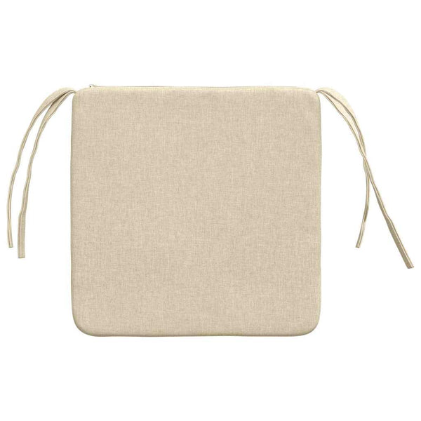 Creme Sitzkissen 4er Set, 40x40 cm