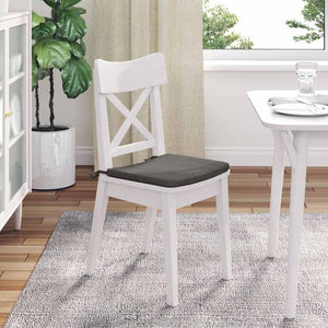 Sitzkissen 4er Set Hellgrau Cord 40x40 cm