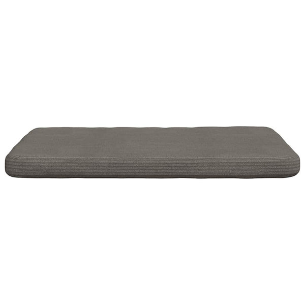 Sitzkissen 4er Set Hellgrau Cord 40x40 cm
