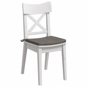 Sitzkissen 4er Set Hellgrau Cord 40x40 cm