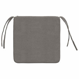 Sitzkissen 4er Set Hellgrau Cord 40x40 cm