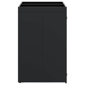 Mülltonnenbox für 2 Tonnen, Schwarz