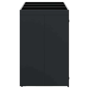 Mülltonnenbox für 3 Tonnen, Schwarz
