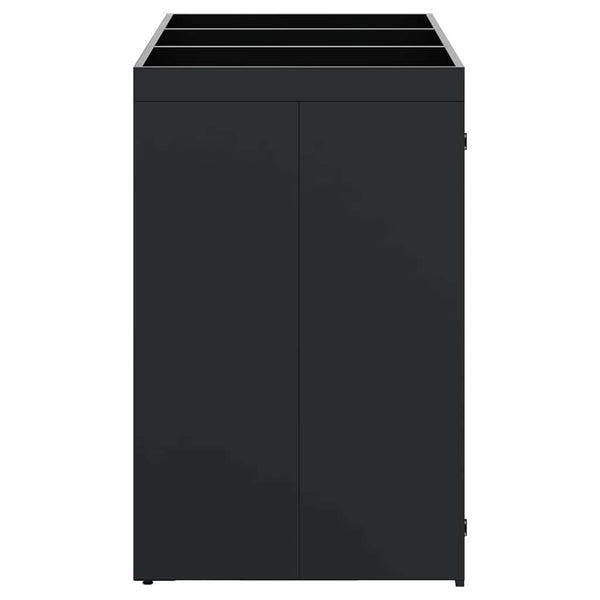 Mülltonnenbox für 3 Tonnen, Schwarz