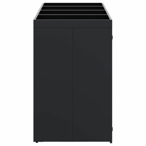 Mülltonnenbox für 4 Tonnen, Schwarz
