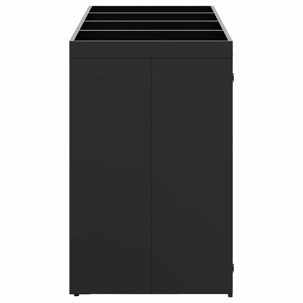 Mülltonnenbox für 4 Tonnen, Schwarz
