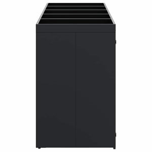 Mülltonnenbox für 5 Tonnen, Schwarz