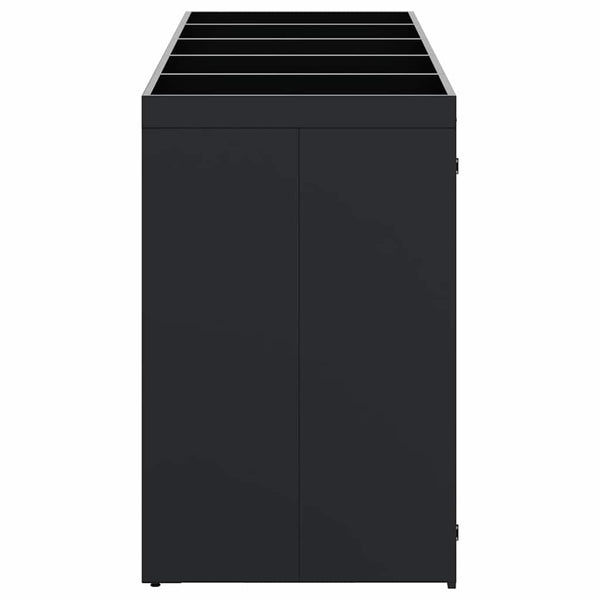 Mülltonnenbox für 5 Tonnen, Schwarz
