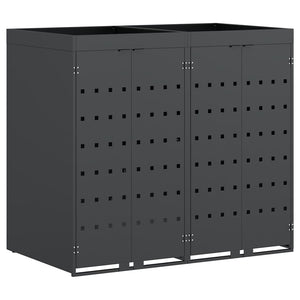 Doppel Mülltonnenbox Anthrazit