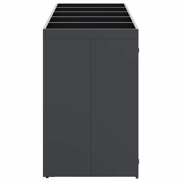 vidaXL Wheelie Bin Shed for 5 Bins Anthracite