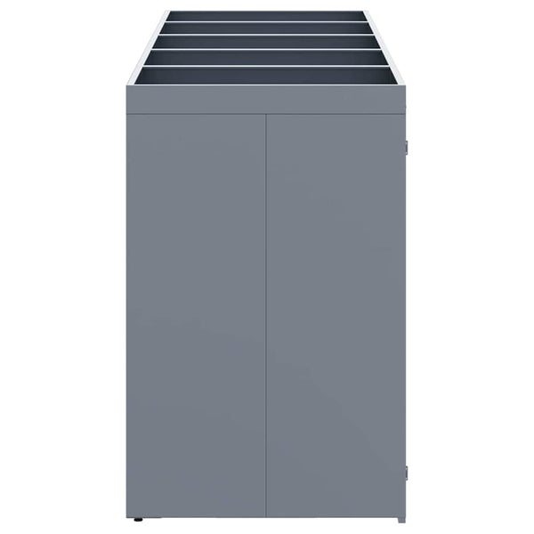 Mülltonnenbox für 5 Tonnen, Hellgrau