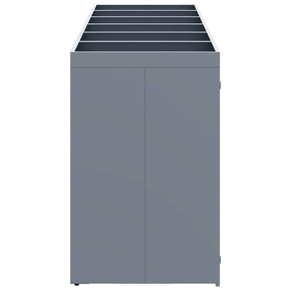 Mülltonnenbox für 6 Tonnen, Hellgrau