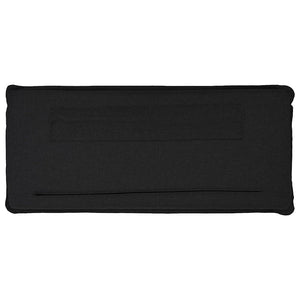 vidaXL Tête de lit rembourrée avec lattes Noir et naturel 150 cm