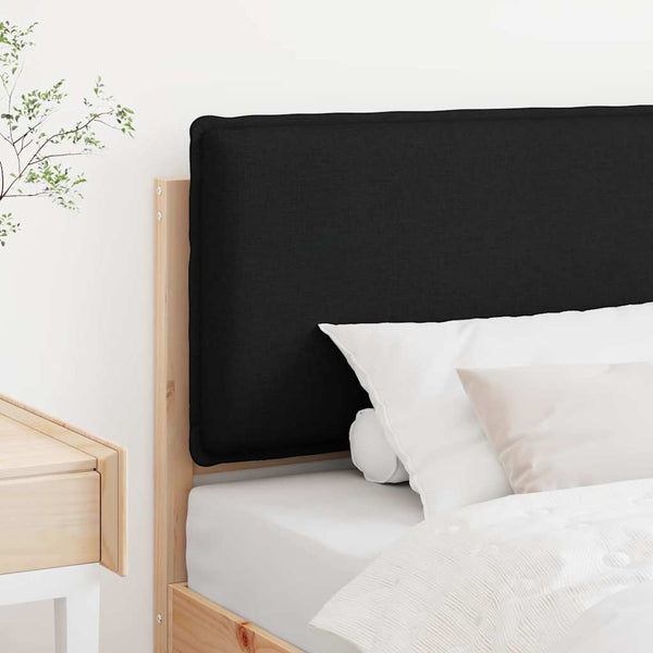 Gepolstertes Kopfteil 75 cm Natur & Schwarz