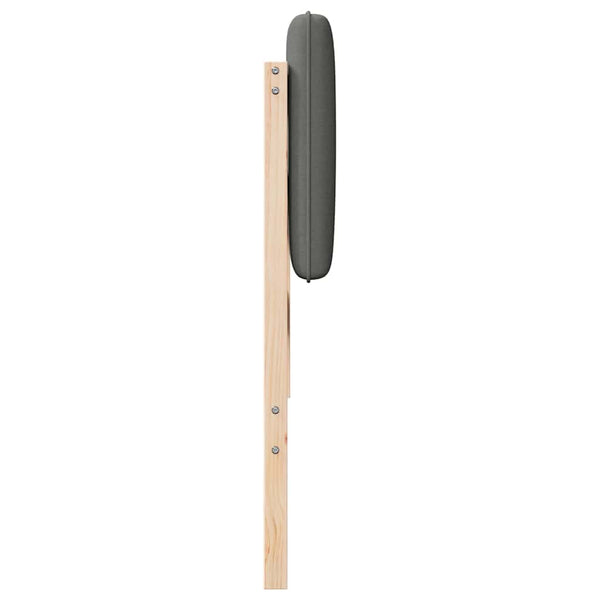 Gepolstertes Kopfteil Braun/Hellgrau 200 cm