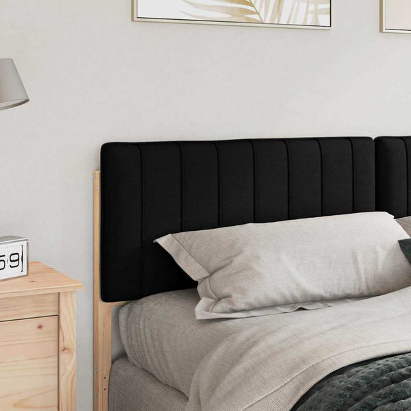 Gepolstertes Kopfteil Braun & Schwarz 200 cm