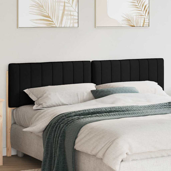 Gepolstertes Kopfteil Braun & Schwarz 200 cm