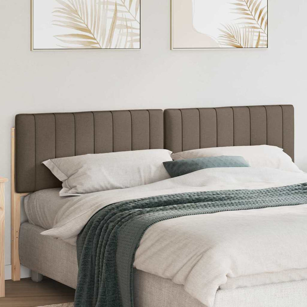 Gepolstertes Kopfteil Braun/Taupe 200 cm