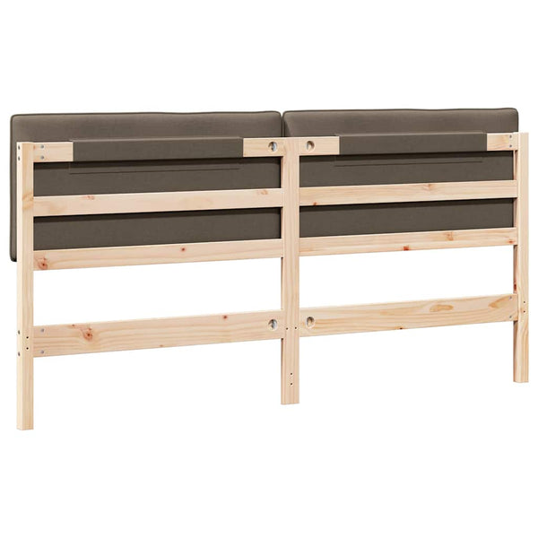 Gepolstertes Kopfteil Braun/Taupe 200 cm
