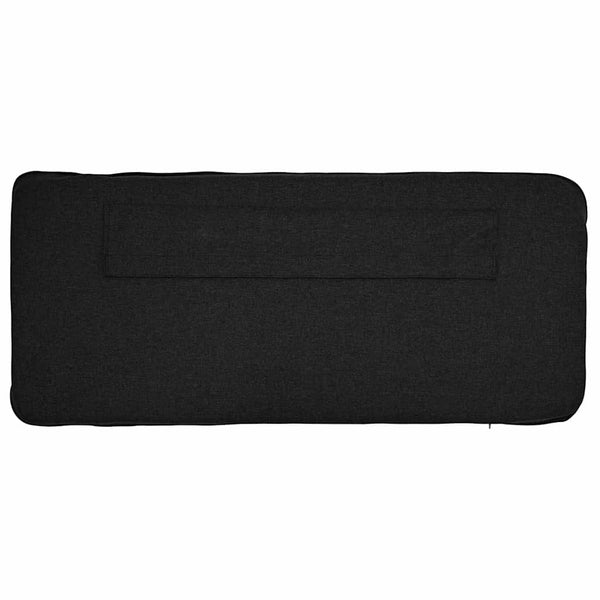 Gepolstertes Kopfteil Braun/Schwarz 180cm