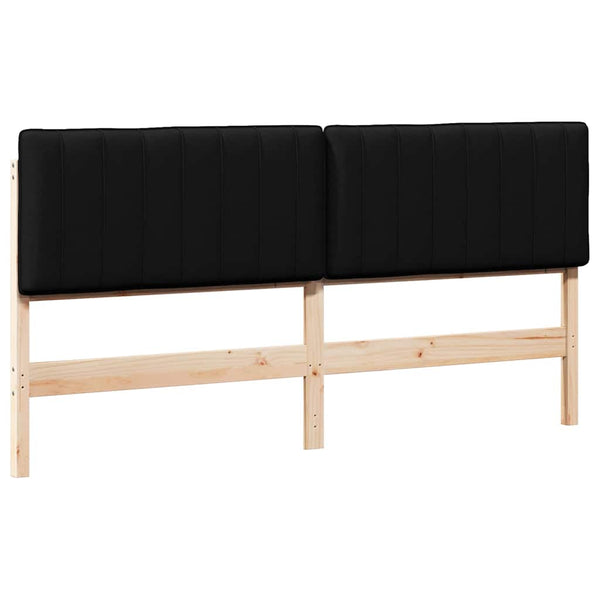 Gepolstertes Kopfteil Braun/Schwarz 180cm