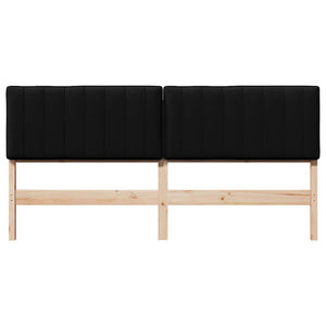Gepolstertes Kopfteil Braun/Schwarz 180cm