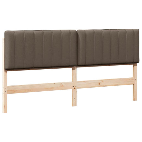 Gepolstertes Kopfteil Braun/Taupe 180 cm