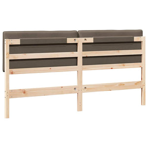 Gepolstertes Kopfteil Braun/Taupe 180 cm