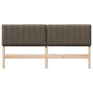Gepolstertes Kopfteil Braun/Taupe 180 cm