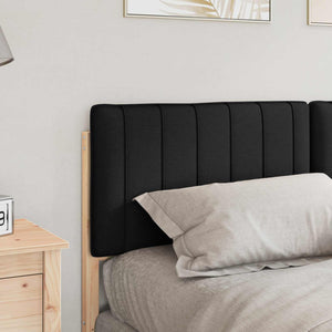 Gepolstertes Kopfteil Braun/Schwarz 160 cm