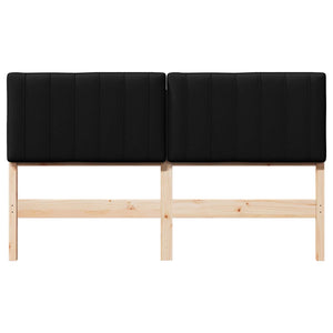 Gepolstertes Kopfteil Braun/Schwarz 160 cm
