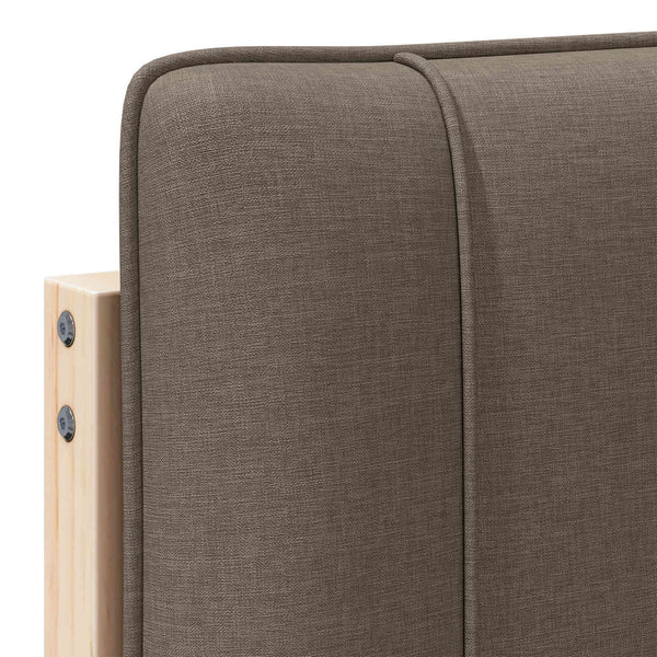 Gepolstertes Kopfteil Braun/Taupe 160 cm